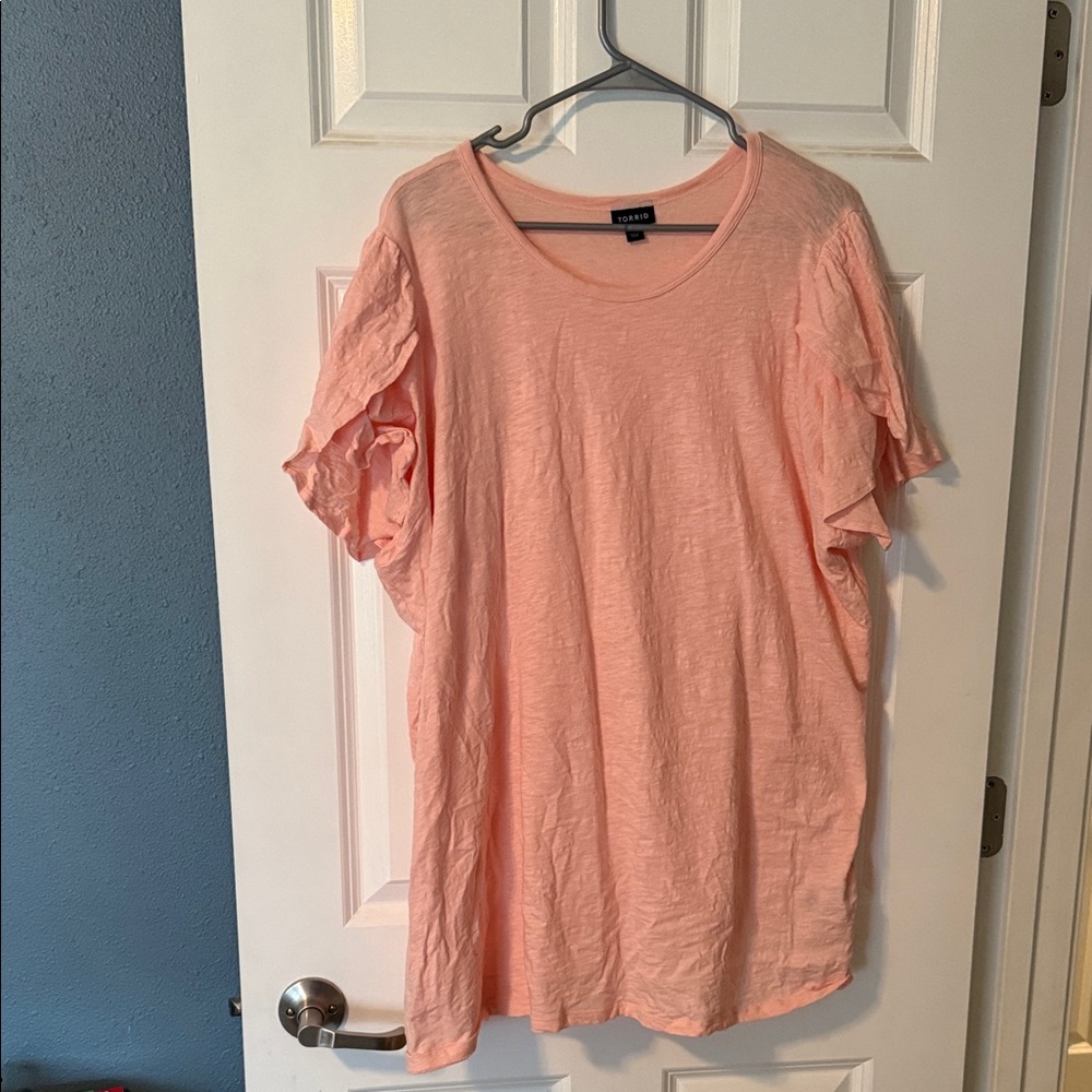 Torrid Peach Short Sleeve Tee